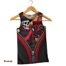 Amazing Aussie Essendon Halloween Night Reaper Zipper Men Tank Top