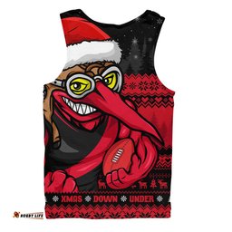 Amazing Aussie Essendon Merry Christmas Down Under Footy Power Style Men Tank Top