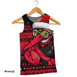 Amazing Aussie Essendon Merry Christmas Down Under Footy Power Style Men Tank Top