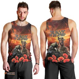 Kangaroo and Kiwi Soldier ANZAC Men Tank Top The Last War Memorial