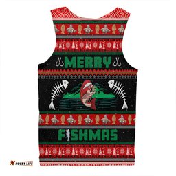 Amazing Aussie Australia Christmas Fishing Custom Merry Ugly Fishmas Men Tank Top