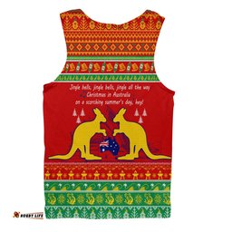 Amazing Aussie Australian Christmas Carol Christmas Jingle Bells Ugly Style V2 Men Tank Top