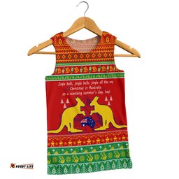 Amazing Aussie Australian Christmas Carol Christmas Jingle Bells Ugly Style V2 Men Tank Top