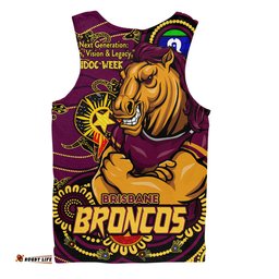Amazing Aussie Brisbane Broncos Spirit Of NAIDOC Series Men Tank Top