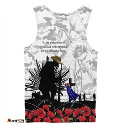 Amazing Aussie Australia Fallen But Not Forgotten Remembrance Day Tribute Men Tank Top