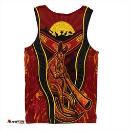 Amazing Aussie Australia Aboriginal Kangaroo Spirit Dreaming Men Tank Top
