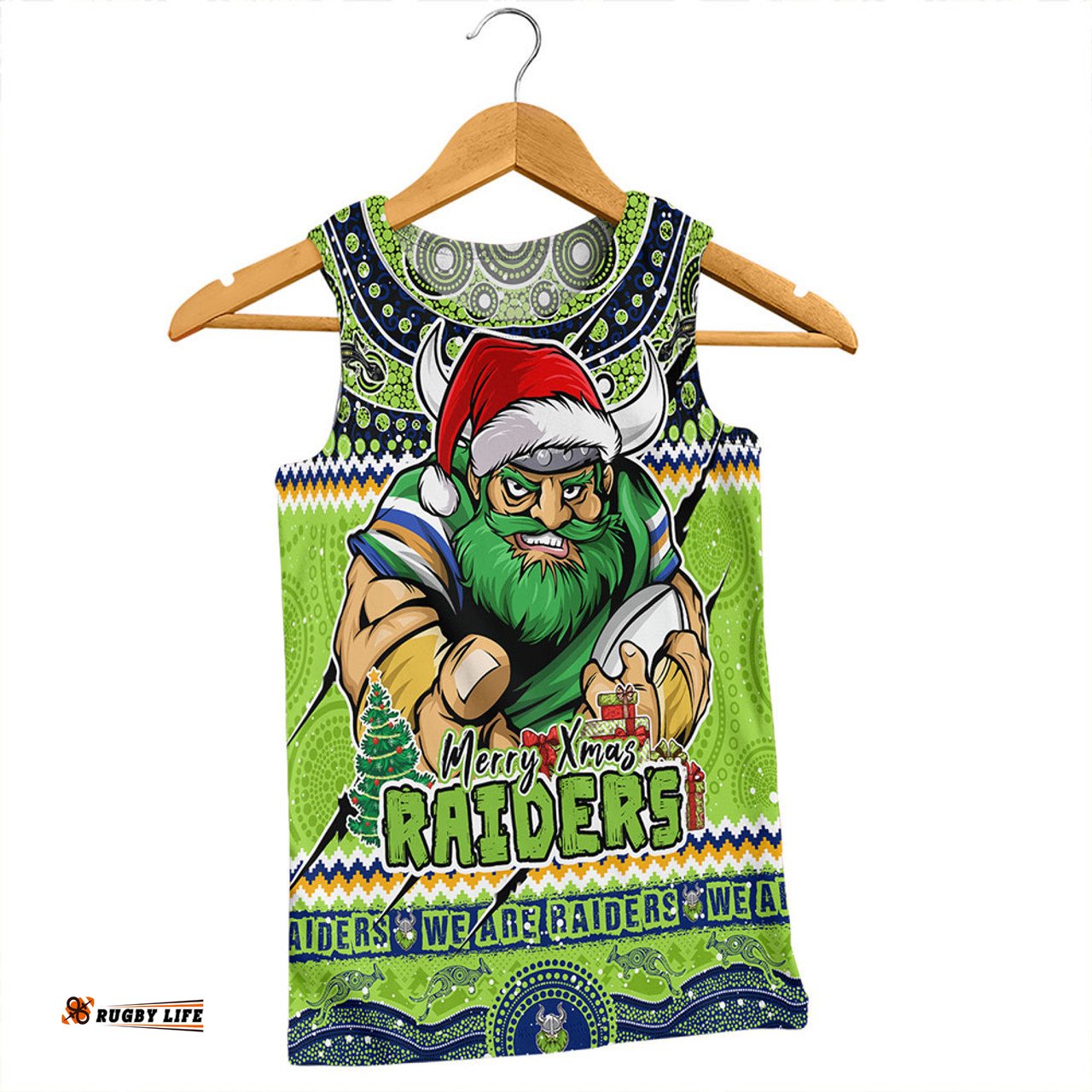 Amazing Aussie Canberra Raiders Aboriginal Xmas Special Ugly Christmas Style Men Tank Top