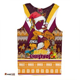 Amazing Aussie Brisbane Broncos Christmas Custom Broncos Santa Aussie Big Things Christmas Men Tank Top