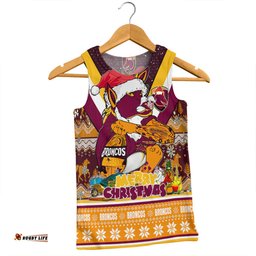 Amazing Aussie Brisbane Broncos Christmas Custom Broncos Santa Aussie Big Things Christmas Men Tank Top