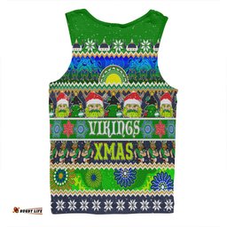 Amazing Aussie Canberra Raiders Christmas Aboriginal Custom Indigenous Knitted Ugly Xmas Style Men Tank Top