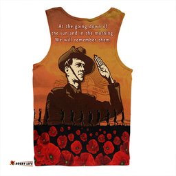 Amazing Aussie Australia Anzac Day Soldiers Salute To Remember Of Our Heroes Men Tank Top