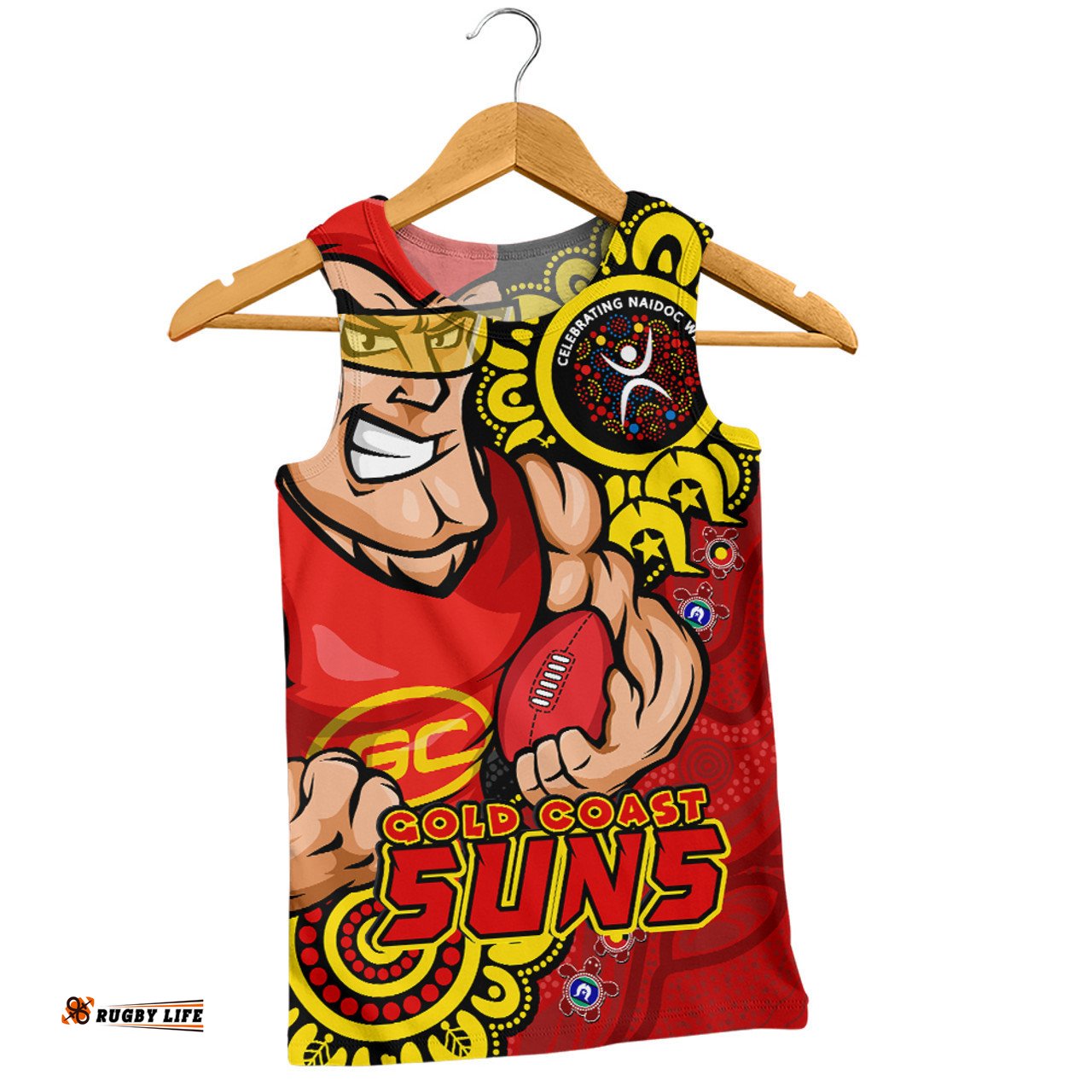 Amazing Aussie Gold Coast SUNS Power Through Generations NAIDOC Edition Men Tank Top