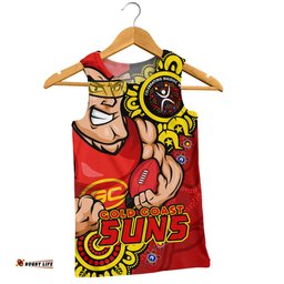 Amazing Aussie Gold Coast SUNS Power Through Generations NAIDOC Edition Men Tank Top