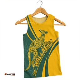 Amazing Aussie Australia Wallabies Squad Aboriginal Pattern Inspired Men Tank Top