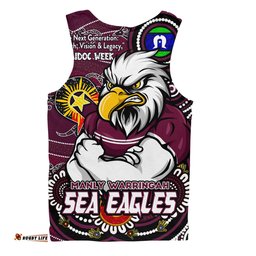 Amazing Aussie Manly Warringah Sea Eagles Spirit Of NAIDOC Series Men Tank Top