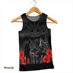 Amazing Aussie Australia Anzac Lest We Forget Light Horse Design Men Tank Top