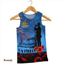 Amazing Aussie Australia Sailing Into History The ANZAC Spirit Men Tank Top