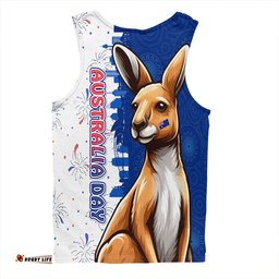 Amazing Aussie Australia Australia Day Spirit Kangaroo Design Men Tank Top