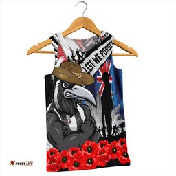 Amazing Aussie Collingwood Anzac Day Honor United In Spirit Men Tank Top