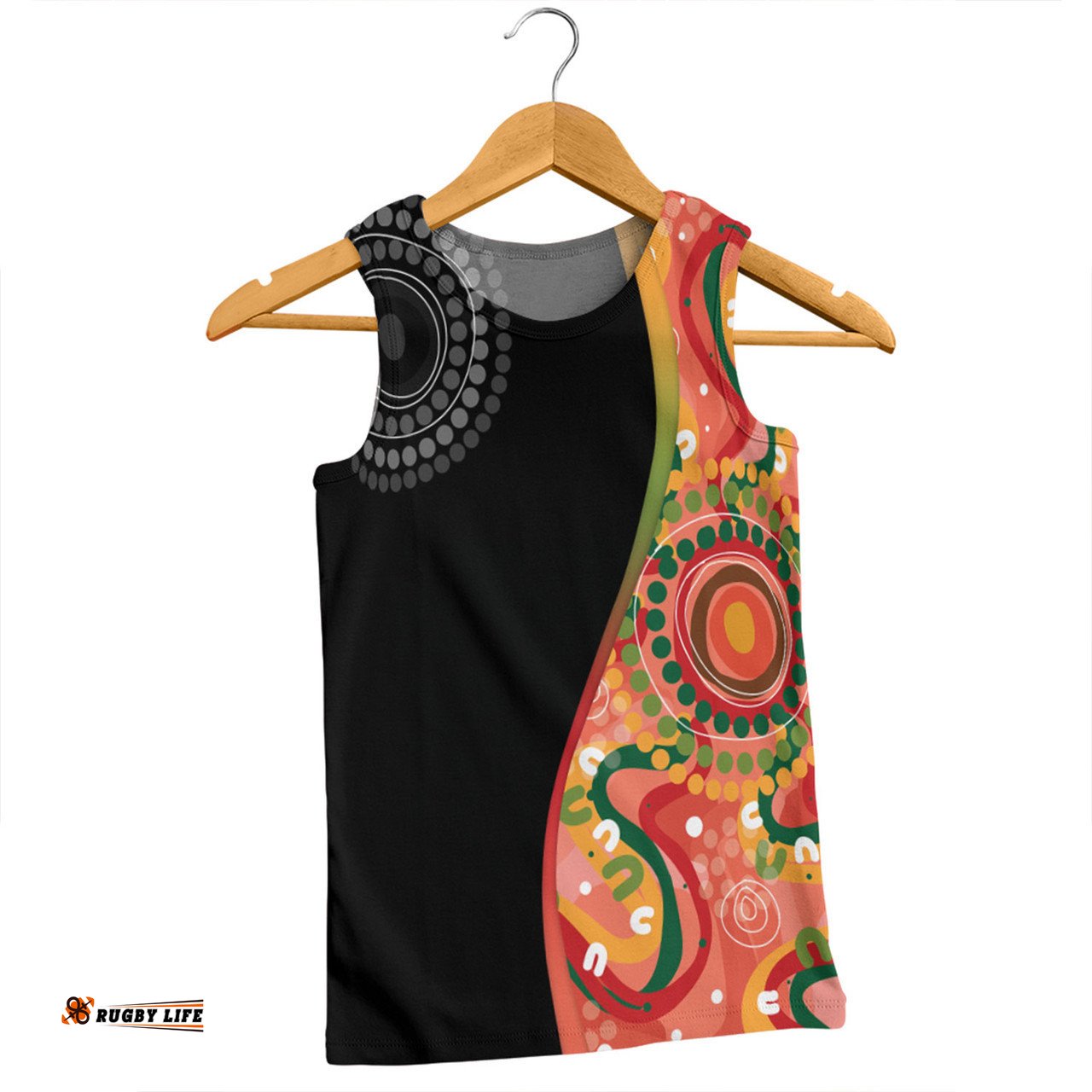 Amazing Aussie Australia Aboriginal Custom Aboriginal Art Style Abstract Men Tank Top