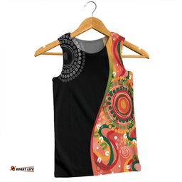 Amazing Aussie Australia Aboriginal Custom Aboriginal Art Style Abstract Men Tank Top