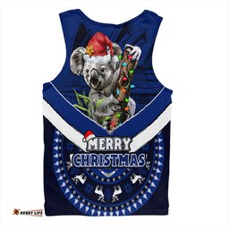 Amazing Aussie Australia Holiday Koala Merry Christmas Blue Men Tank Top