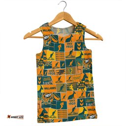 Amazing Aussie Australia Wallabies Team Of Us Die Hard Fan Supporters Comic Style Men Tank Top