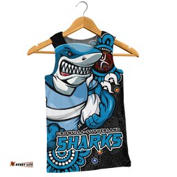 Amazing Aussie Cronulla Sutherland Sharks Power Through Generations NAIDOC Edition Men Tank Top