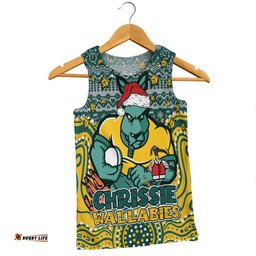 Amazing Aussie Australia Wallabies Christmas Custom Christmas Knit Patterns Vintage Jersey Ugly Men Tank Top