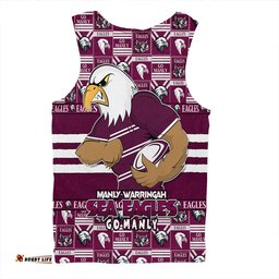 Amazing Aussie Manly Warringah Sea Eagles Champion���s Pride Comic Style Men Tank Top