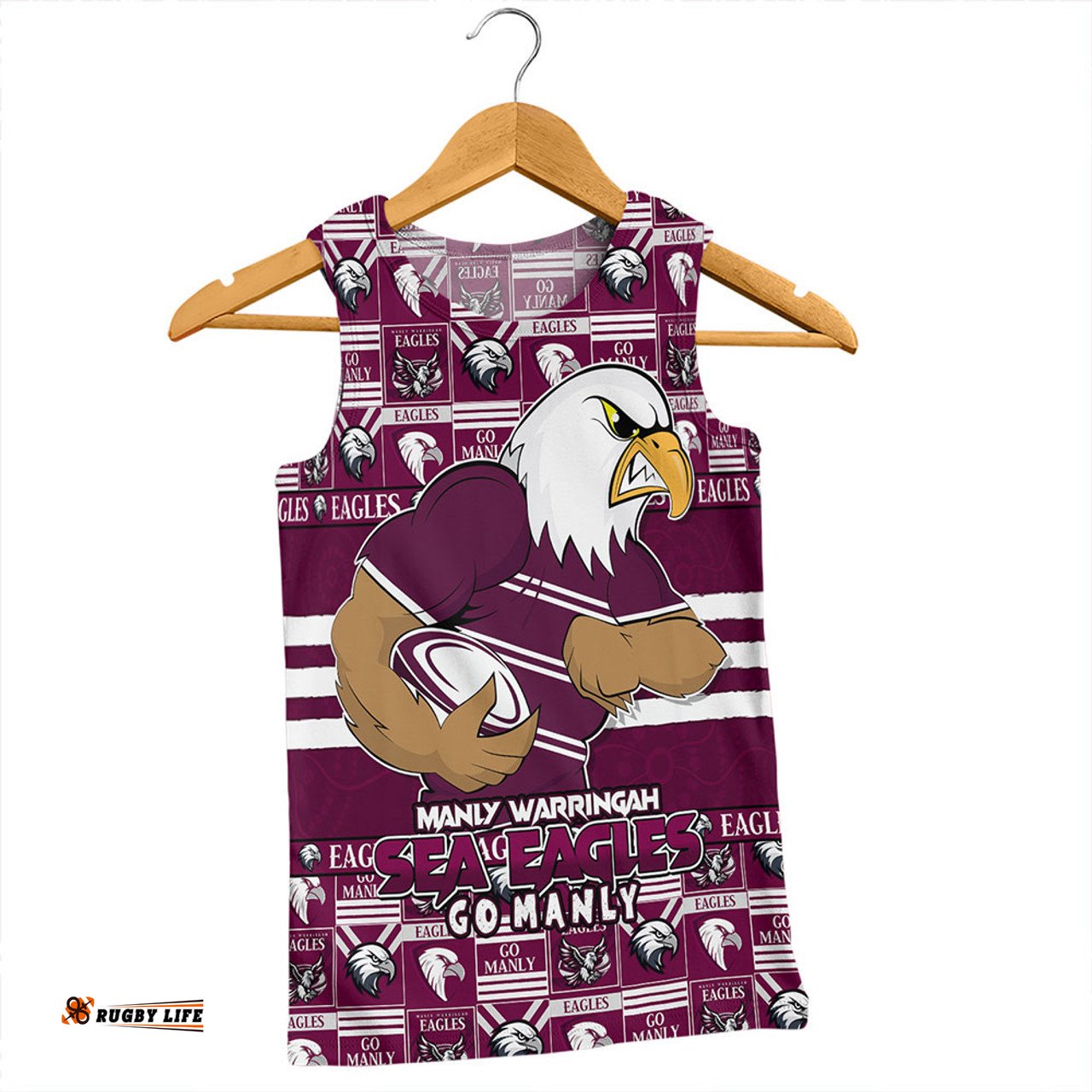 Amazing Aussie Manly Warringah Sea Eagles Champion���s Pride Comic Style Men Tank Top