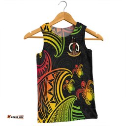 Amazing Aussie Australia South Sea Islanders Vanuatu Polynesian Reggae Tentacle Turtle Men Tank Top