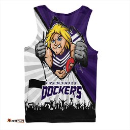 Amazing Aussie Fremantle Breaking Through Fan Design Men Tank Top