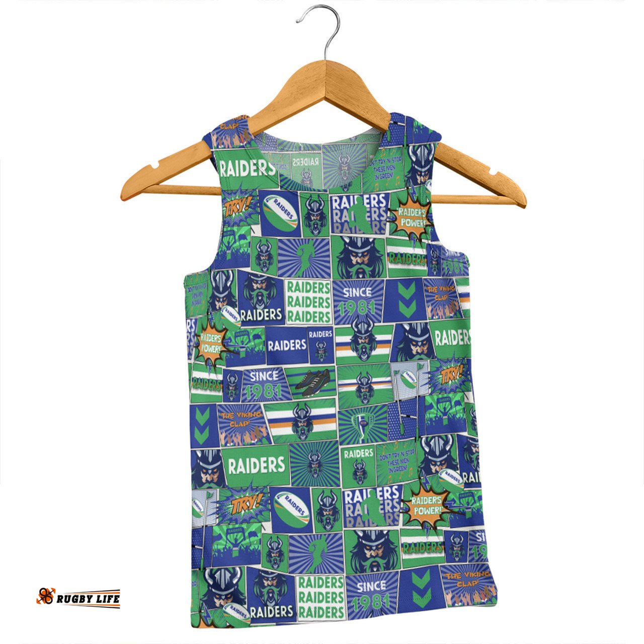 Amazing Aussie Canberra Raiders Team Of Us Die Hard Fan Supporters Comic Style Men Tank Top