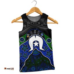 Amazing Aussie Indigenous Australian Aboriginal Torres Warrior Legacy NAIDOC Journey Men Tank Top