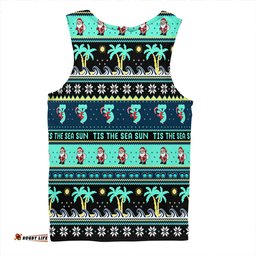 Amazing Aussie Australia Sunny Christmas By The Sea Black Men Tank Top