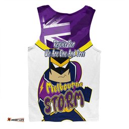 Amazing Aussie Melbourne Storm Happy Australia Day We Are One And Free V2 Men Tank Top