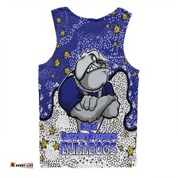Amazing Aussie Canterbury Bankstown Bulldogs Custom Team With Dot And Star Patterns For Tough Fan Men Tank Top