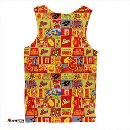 Amazing Aussie Gold Coast SUNS Legacy Of The Pride Comic Style Men Tank Top