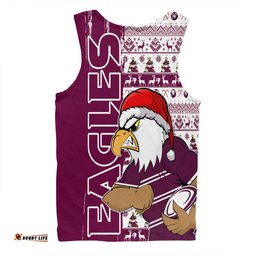 Amazing Aussie Manly Warringah Sea Eagles Merry Ugly Xmas Nordic Pattern Style Men Tank Top