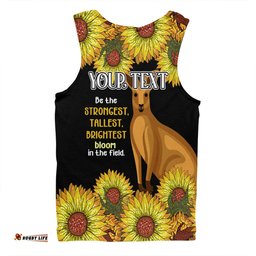 Amazing Aussie Australia Kangaroo Aboriginal Custom Aboriginal Sunflowers With Kangaroo Be The Strongest Dot Painting Art Men Tank Top