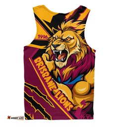 Amazing Aussie Brisbane Lions Battlefield Glory Gear Men Tank Top