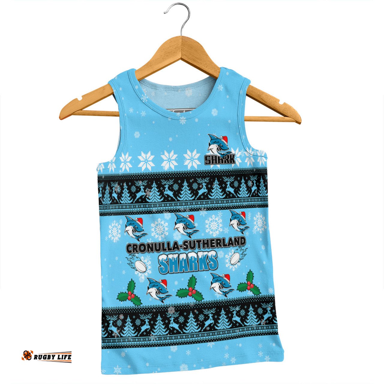 Amazing Aussie Cronulla Sutherland Sharks Christmas Custom Special Ugly Christmas Men Tank Top