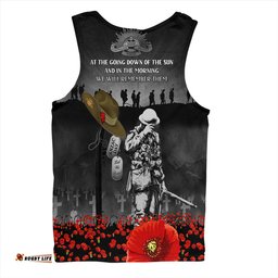 Amazing Aussie Australia Anzac Day Australian Army Memorial Men Tank Top