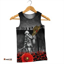 Amazing Aussie Australia Anzac Day Australian Army Memorial Men Tank Top
