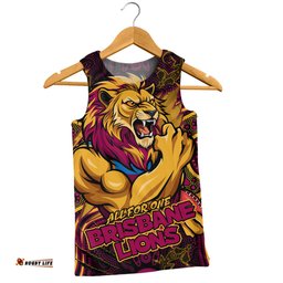Amazing Aussie Brisbane Lions Spirit Warriors Of The Game Men Tank Top