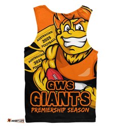 Amazing Aussie GWS GIANTS Australian Football Finals Premiership Spirit Men Tank Top