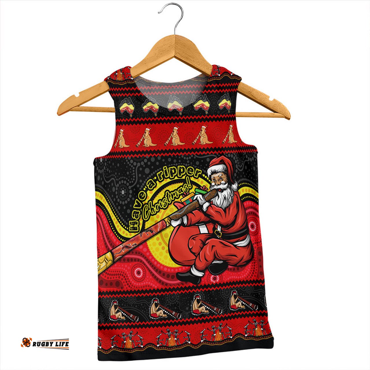 Amazing Aussie Australia Ripper Aboriginal Christmas Down Under Men Tank Top