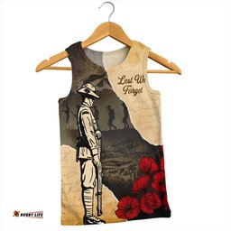 Amazing Aussie Australia Anzac Day Lest We Forget Letters From The Battlefield Men Tank Top