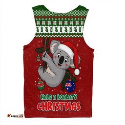 Amazing Aussie Australia Have A Koalaty Christmas Men Tank Top